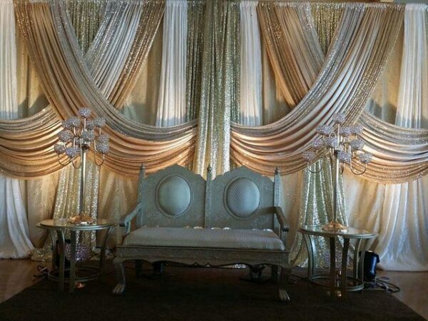 White Rajastani Loveseat