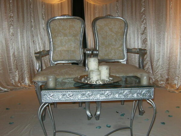 Silver Framed Royal Chairs
