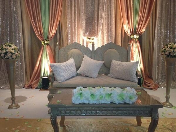 Royal Silver Pattern Loveseat