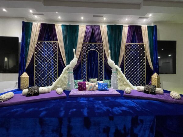 Gold Tealight Candle Backdrop Panels