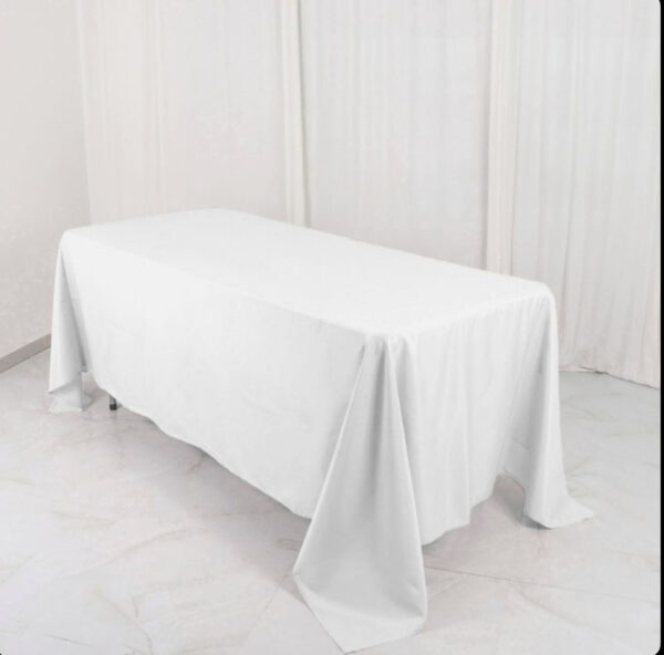 White Rectangle Linens (Polyester)